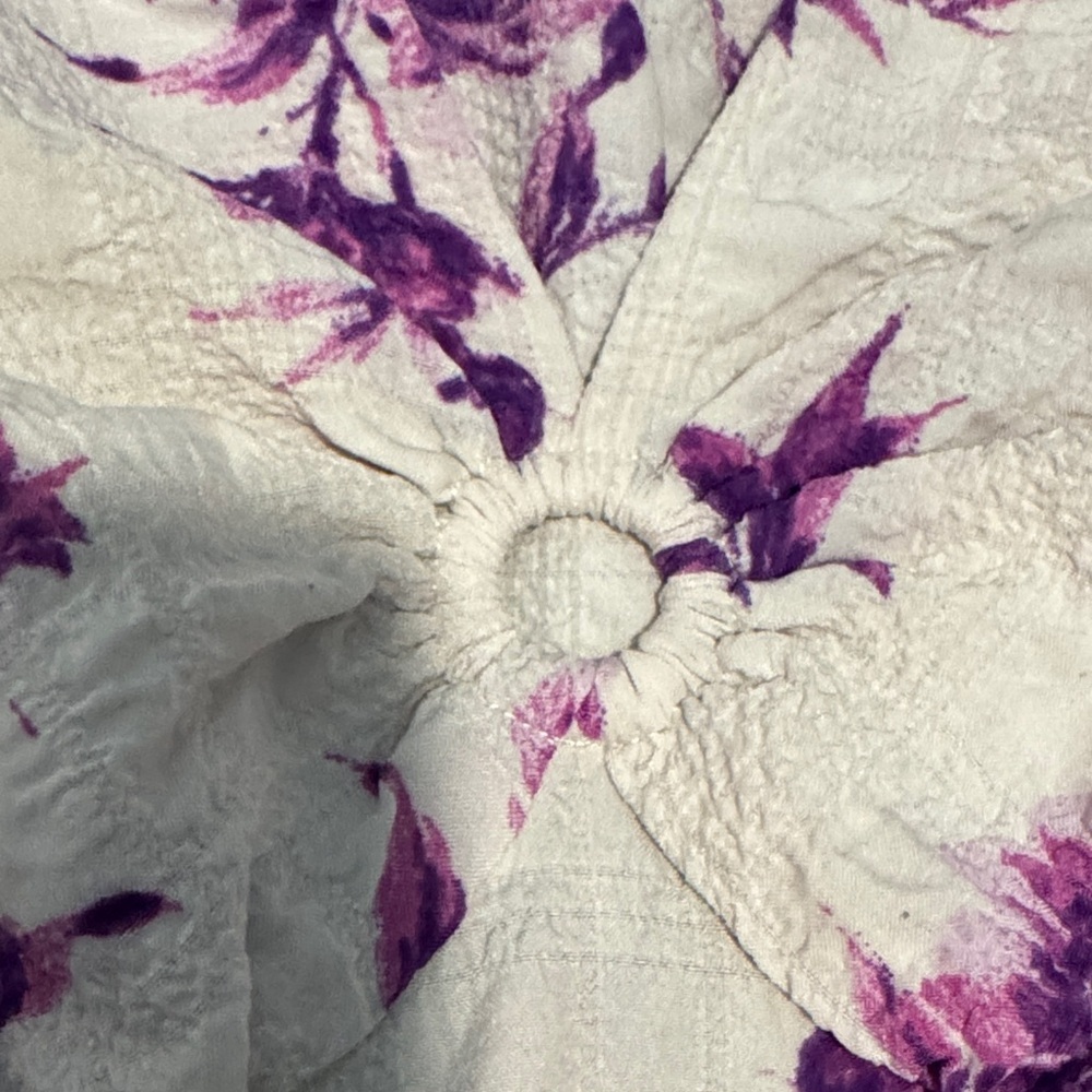 Monteau Purple Floral Blouse - Picture 2 of 2